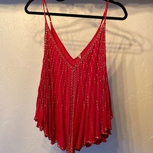Red Free People top